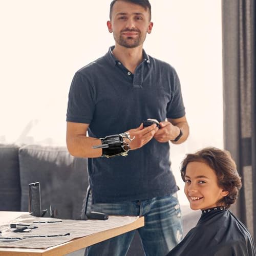 Sac de rangement ciseaux cheveux compact et pratique pour barbier - 4
