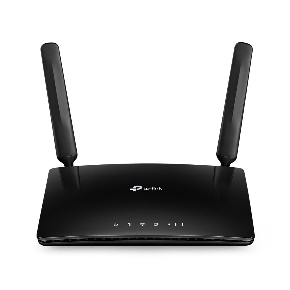 TP-Link TP-Link TL-MR6400 - Router 4G LTE WiFi (Cat 4), Velocidad hasta 300 Mpbs, MicroSim, Puerto Ethernet LAN/WAN, Antena Desmontable, sin configuración, Compatible con Todos los operadores, Color Negro