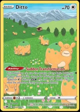 Amazon.com: Pokemon - Ditto GG22/GG70 - Crown Zenith