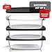 EATEX Glass Bread Pans for Homemade Bread Baking, 1.9 Qt Deep Glass Food Storage Containers with Lids, 3 Bread Loaf Pans 3 Airtight Lids