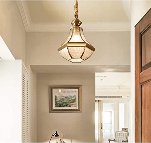 Plafonnier de chambre moderne en cuivre avec suspension pour salle de bain - 3