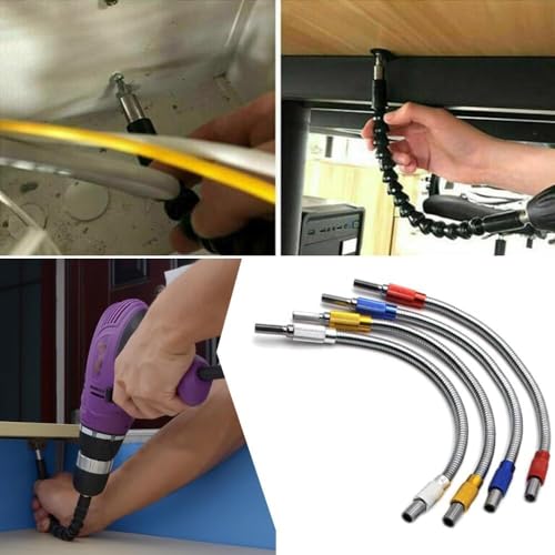 Extensión de broca flexible de metal magnética para evitar esquinas estrechas 5