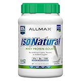 ALLMAX Nutrition ISONATURAL Whey Protein Isolate, Unflavored - 2 lb - 27 Grams of Protein Per Scoop - Zero Fat & Sugar - 99% Lactose Free - with Prebiotics - No Artificial Flavors - 31 Servings