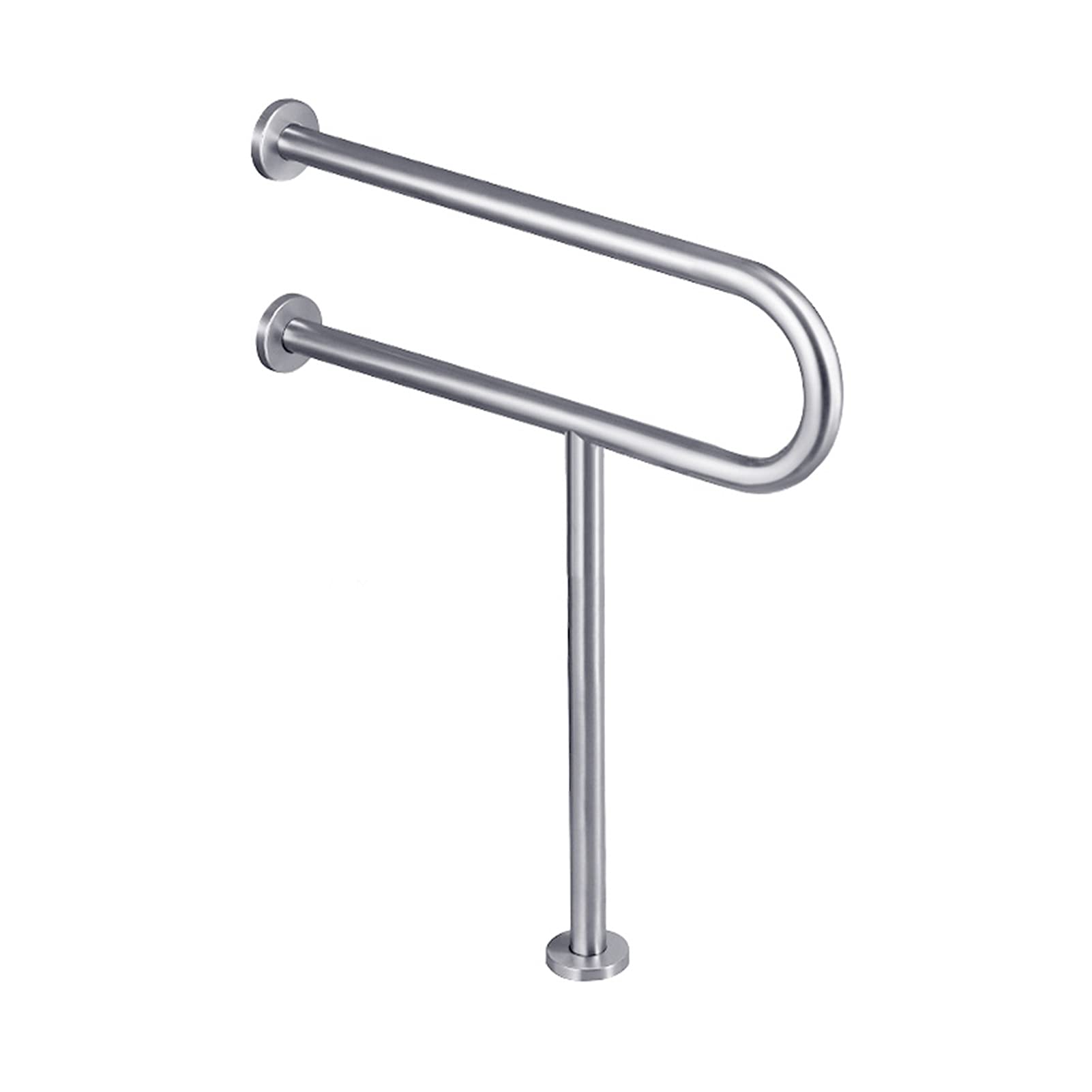 FKXSXAZ Bathroom Grab Bar, Sturdy Shower Safety Bar Balance Toilet Armrests Elderly U-Shaped Barrier-Free Support Rail Anti-slip Bar(70cm)