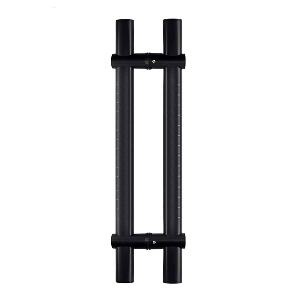 Poignée Push-Pull en acier inoxydable noir pour porte en verre