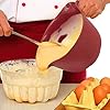 GLAD Mixing Bowl with Handle 3 Quart , Heavy Duty Plastic with Pour
