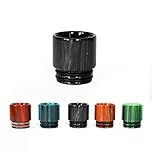Vaportown 810 Drip Tip for Geekvape Zeus Z Fli SMOK TF-D T-Air VOOPOO UFORCE X Maat Horizon Falcon Legend iTank T 2 Dead Rabbit V3 Drag 5 X-Priv Plus Aegis Legend 3 Kit Vape Tank Mouthpiece (Black)