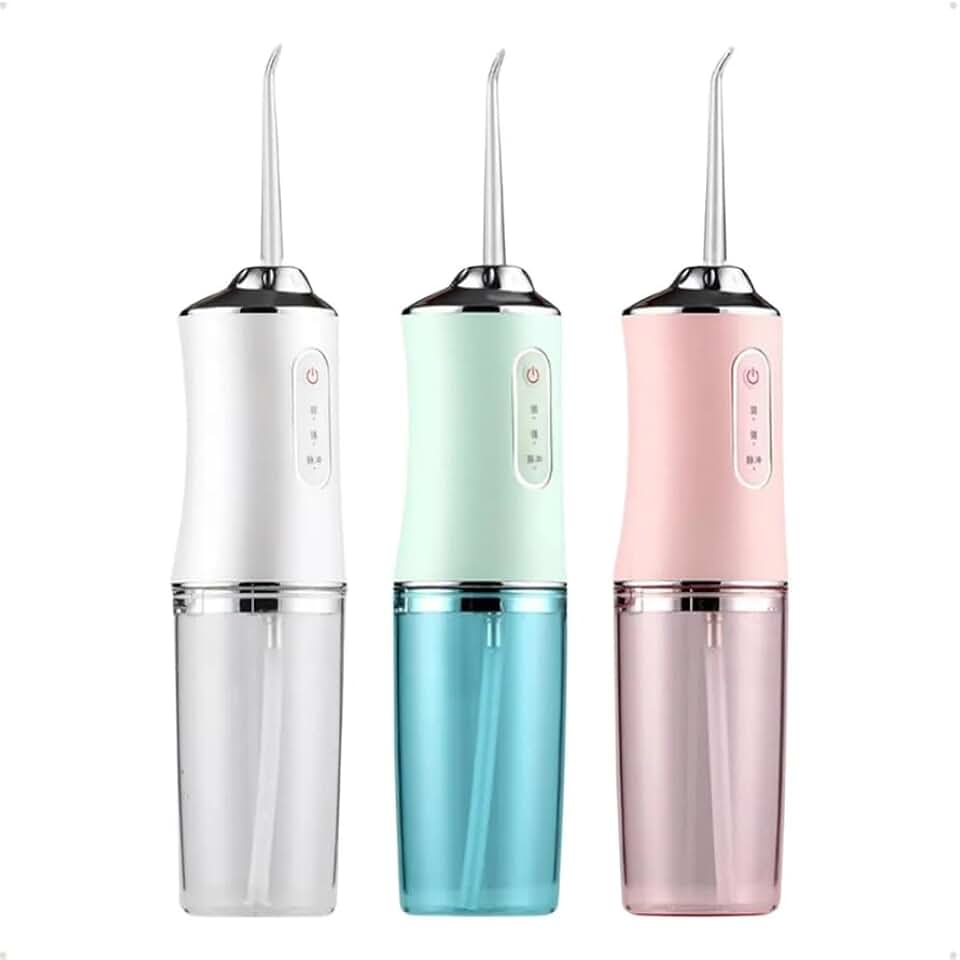 Irrigador Oral Dental Portátil Jato de Água para Limpeza Profunda de Próteses e Dentes 3 Modos Diferentes