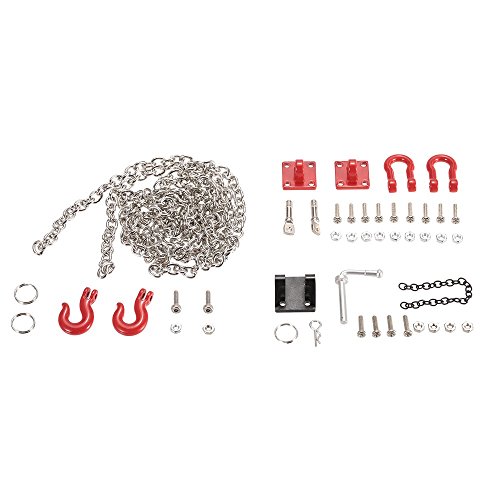 1/10 RC Trailer Hook Tow Chain Shackle Bracket For Axial SCX10 TF2 Crawler Part - Quarkscm