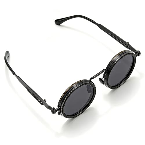 Ausphexion Adjustable Polarized Sunglasses for Men Women, 360° Rotating Temples Light Control Glare Reduction, Over Glasses Sunglasses, Lightweight Frame, Comfortable Wrap Around Design