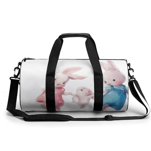 Sac de voyage lapin 45cm idéal pour camping et gym