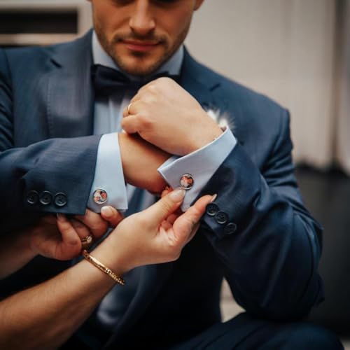 Mancuernillas personalizadas para hombre con fotos miniatura 2