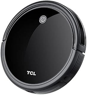 TCL Robot Vacuum Cleaner with strong maximum suction power of 1500 Pa, 600 ml large dust box, super slim, 120 Mins running time SWEEVA 1000BK