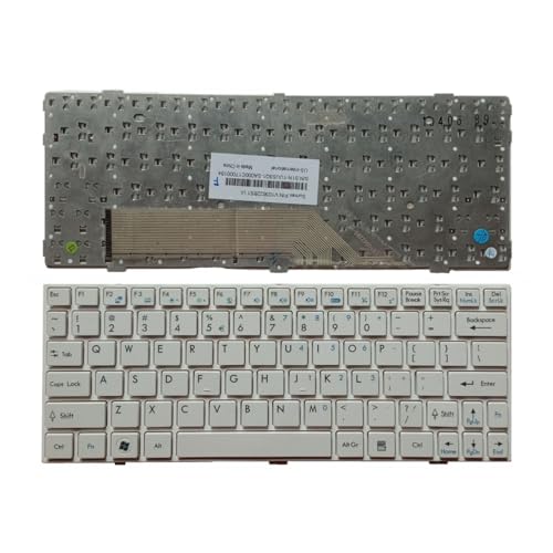Clavier russe pour réparer MSI Wind U135 U160 U180 à cadre blanc US