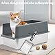 UQMIQURA Katzenstreuschaufel, Edelstahl Cat Litter Scoop, Katzenklo Schaufel, Katzenschaufel Katzenklo, Schnell Gesiebtes Katzenstreu, Schaufel Katzenklo für Katzentoilette, Katzen, Hund