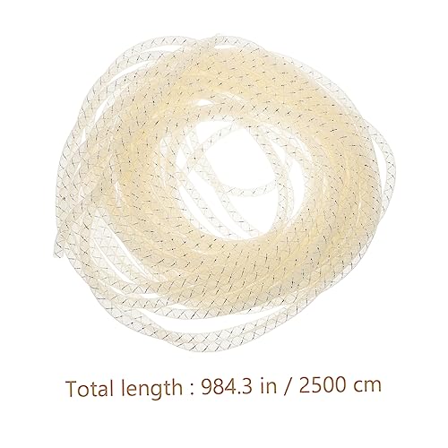 SEWACC 1 Pacote De Pulseira Elástica Acessórios De Cabelo Branco Corda Elástica Para Pulseiras Tubo