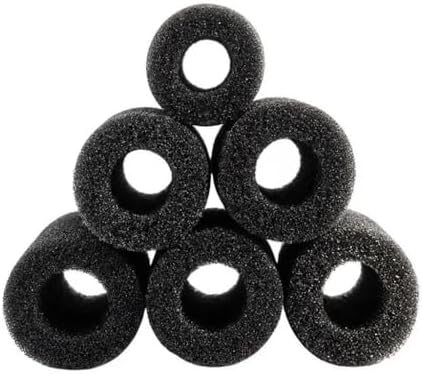 RIGHTWELL Pre-Filter Sponge for Aquarium Shrimp Fry Fish Tank Filter, 2cm Intake, Replacement Foam Cover, 6-Pack