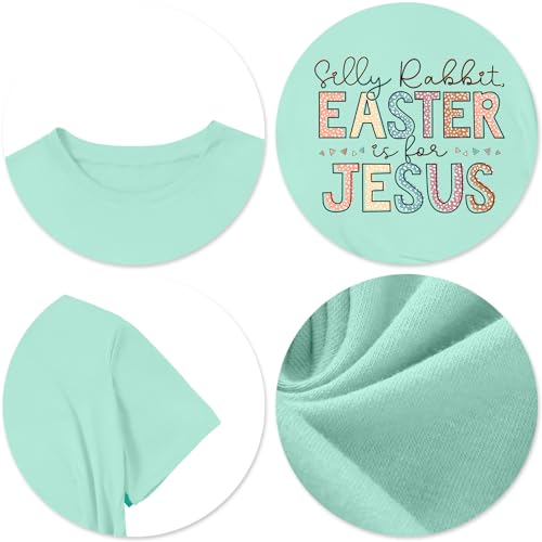 Image of LAZYCHILD Women Easter Teacher Shirts: Funny Treat All with Kindness T-Shirt Bunny Rabbit Tee Tops