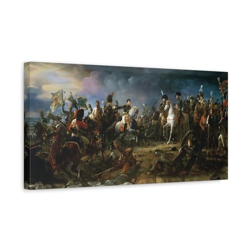 Toile Napoléon Bataille François Gérard - Décoration murale salon pour passionnés d'histoire