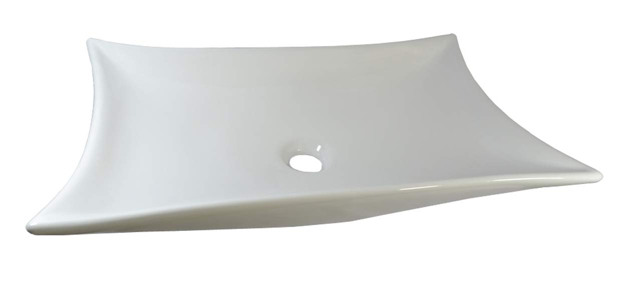 Keramikwaschbecken Aufsatz Waschbecken Keramik 56,5x38x11