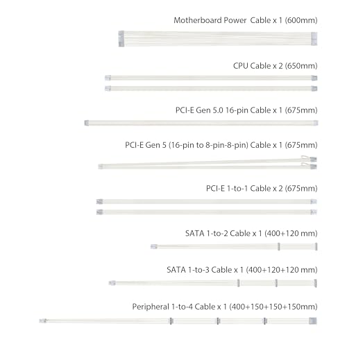 Image of ASUS TUF Gaming 1000W Gold White Edition (1000 Watt, Fully Modular Power Supply, 80+ Gold Certified, Military-Grade Components, Dual Ball Bearing, Axial-tech Fan, PCB Coating, 10 Year Warranty)