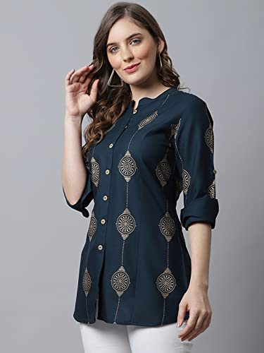 Image of Pistaa's Women's Viscose Relaxed Fit Short Kurti
