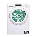 Candy Smart Lavatrice 9kg, carica frontale Classe B, 1200 giri, 16 Programmi, Cicli Rapidi, Partenza Ritardata, Sensore Kilo detector, Connessa NFC, 60 x 52 x 85 cm, Bianco – CSS129TW4-11