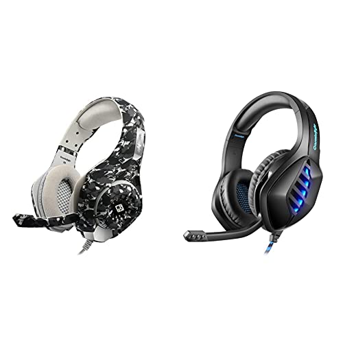 Image of Cosmic Byte GS410 Headphones with Mic and for PS5, PS4, Xbox One, Laptop, PC, iPhone GS430 Gaming Wired Over Ear Headphone, 7 Color RGB LED and Microphone for PC