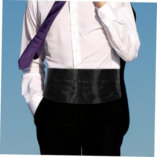 Glossy Belt for Men Men's Dress Belt Tuxedo Waist Band Bow Tie Set Formal Tuxedo Accessories4