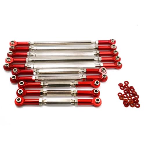 RC�����P�[�W�p�[�c Compatible With TRAX-4 1/10 RC�N���[���[�X�e�A�����O�����N���b�h�Z�b�g�����[�g�R���g���[���J�[�A�b�v�O���[�h�p�[�c�A�N�Z�T���[(Red)