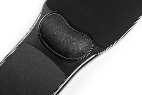 Image of ErgoArm ProPad - Ergonomic Cushioned Armrest Mouse Pad | ABS Plastic Base | Fits Chair Handles with 4 Velcro Straps | Portable Arm Support for Work & Gaming | Proudly Made in India