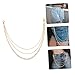 NOLITOY 2pcs Unisex Metal Pants Chains Stylish Punk Accessory for Men and Women Wear Resistant Hanging Chain for Jeans Hip Hop Fashion Statement