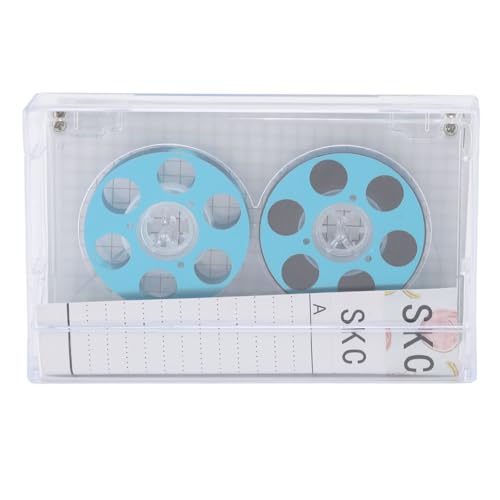 Cintas de casete para grabar música analógica en casa con diseño de carrete azul