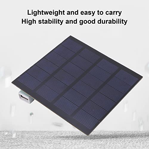 Painel solar, 1,5 W 6 V 250 mA Mini DIY Carregador de telefone solar portátil Alta taxa de conversão