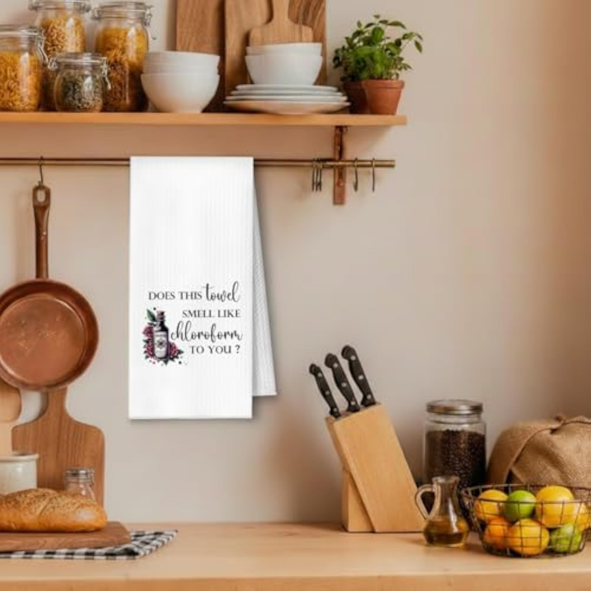 Funny Kitchen Towels, Dark Humor Decorative Hand Towels