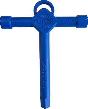 Trade Access Panels Universal Loft Hatch Key. Square Drive T Key Opener Tool, for Gas Box, Drain Tap. Spare Replacement Plastic Budget Lock Tee Key for Cabinet Lock, Utility Key- Blue