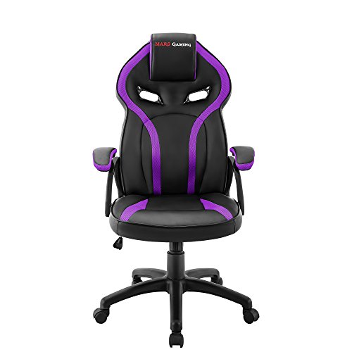 Mars-Gaming-MGC118BP-Silla-Gaming-Ergonomica-en-PU-y-Nylon-Regulable-Morado