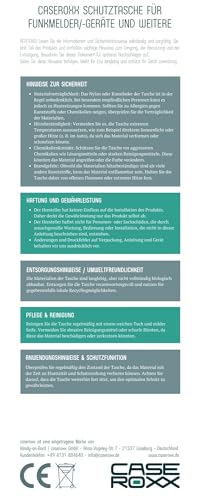 caseroxx Kunstleder-Tragetasche für Motorola TPG2200 Tetra-Pager – mit Sichtfenster, Gürtelclip & USB-C Ladeöffnung, schwarz