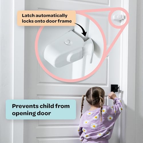 image for SnapPower Huglock - The Snap-On Door Lock Kids Can't Reach or Defeat -