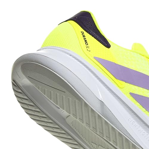adidas Herren Duramo Sl 2 Running Shoes, Solar Yellow/Powder Plum/Aurora Plum, 37 1/3 EU – Ansicht 4