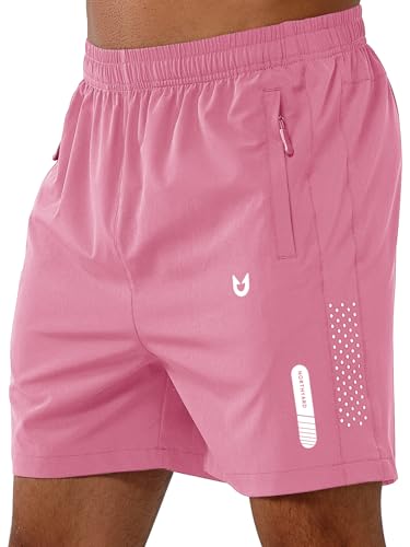 Image of NORTHYARD Men's Athletic Running Shorts Gym Workout 7 inch /9 inch /5 inch Quick Dry Lightweight Sports Basketball Tennis 3 Zipper Pockets