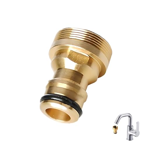 Nevoluxer Adaptateur Universel de Tuyau d'Arrosage pour Robinet de Cuisine, Raccord de Robinet en Laiton pour Mitigeur Connecteur