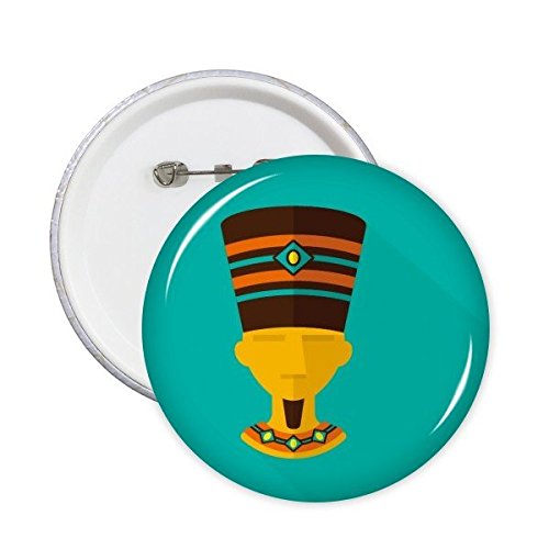 Badge rond Égypte antique Pharaon Amon pin's vêtement décoration motif abstrait