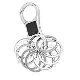 Kirsite - Llaveros con 8 anillos producidos para un acceso rápido y fijación segura en varios ajustes, fijación segura con diseño colgante