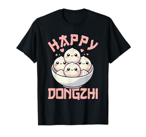 Happy Dongzhi Love Chinese Glutinous Rice Balls Tangyuan T-Shirt