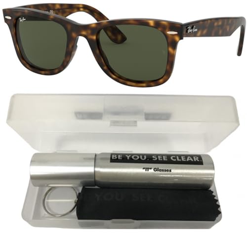 Ray-Ban RB4340 Sunglasses Bundle: RB 4340 WAYFARER 710 Light Havana and Eyewear Cleaning Kit2