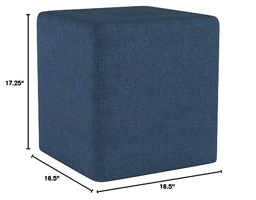 Christopher Knight Home Cayla Fabric Square Ottoman, Navy Blue #TOP7