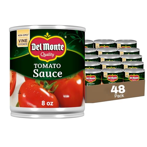 Del Monte Canned Tomato Sauce, 8 oz (Pack of 48