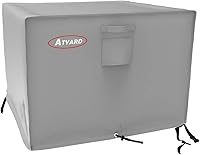 Vista 48 de Atyard Cubierta rectangular para hoguera de gas de 42 x 24 x 24 pulgadas, impermeable, resistente al viento, anti-UV, para muebles de patio