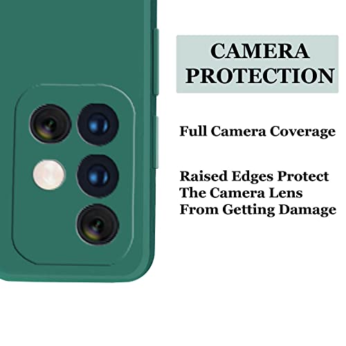 Image of A rtistque Liquid TPU Silicone Matte Shockproof Flexible with Camera Protection Soft Back Cover Case for Samsung Galaxy M31s - Green